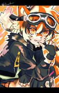 character:waai_fu clothing copyright:arknights female goggles jacket species:feline species:mammal species:tiger yellow_eyes // 2508x3988 // 982KB