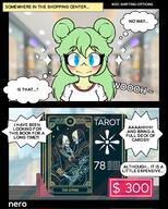 blushing character:stella_(snoot_game) copyright:cavemanon_studios female major_arcana species:dinosaur tarot tarot_card the_lovers_(tarot) // 1638x2048 // 446KB