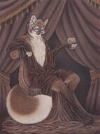 alcohol glasses male meta:2008 species:canine species:fox species:mammal // 402x541 // 303KB