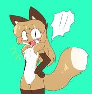 artist:fiddleafox brown_fur character:averi_(fiddleafox) dipstick_tail ears female gloves_(marking) happy socks_(marking) species:canine species:fox species:mammal tail white_fur // 1279x1309 // 93KB