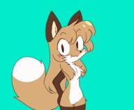 artist:fiddleafox brown_fur character:averi_(fiddleafox) dipstick_tail ears female gloves_(marking) meta:animation meta:gif socks_(marking) species:canine species:fox species:mammal tail white_fur // 560x459 // 338KB