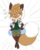 artist:fiddleafox brown_fur character:averi_(fiddleafox) dipstick_tail ears female gloves_(marking) pool_toy socks_(marking) species:canine species:fox species:mammal tail white_fur // 833x1041 // 66KB