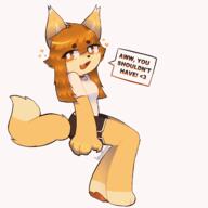 artist:biankers ears eyes female hair meta:animation meta:gif simple_background species:canine species:fox species:mammal tail white_background // 1280x1280 // 1.2MB