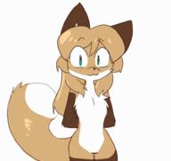 artist:fiddleafox brown_fur character:averi_(fiddleafox) dipstick_tail ears female gloves_(marking) meta:animation meta:gif socks_(marking) species:canine species:fox species:mammal tail white_fur // 560x528 // 140KB