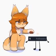 artist:biankers ears eyes female hair meta:animation meta:gif simple_background species:canine species:fox species:mammal tail white_background // 1280x1280 // 1.5MB