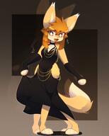 artist:biankers ears eyes female hair species:canine species:fox species:mammal tail // 2000x2500 // 260KB