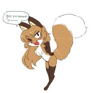 artist:fiddleafox brown_fur character:averi_(fiddleafox) dipstick_tail ears female gloves_(marking) socks_(marking) species:canine species:fox species:mammal standing tail white_fur // 902x882 // 52KB