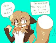 artist:fiddleafox bread brown_fur character:averi_(fiddleafox) dipstick_tail ears eating female gloves_(marking) socks_(marking) species:canine species:fox species:mammal tail white_fur // 1488x1146 // 135KB