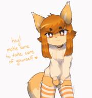 artist:biankers blinking choker ears eyes female hair hoodie meta:animation meta:gif simple_background species:canine species:fox species:mammal striped_leggings tail white_background // 1200x1280 // 1.8MB