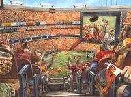 artist:blotch crowd football_(american) hat male meta:2012 species:canine species:feline species:fox species:mammal species:pantherine species:rabbit species:wolf sport // 1200x889 // 546KB