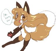 artist:fiddleafox brown_fur character:averi_(fiddleafox) dipstick_tail ears female gloves_(marking) pawpads paws pink_pawpads socks_(marking) species:canine species:fox species:mammal tail white_fur // 1326x1200 // 116KB